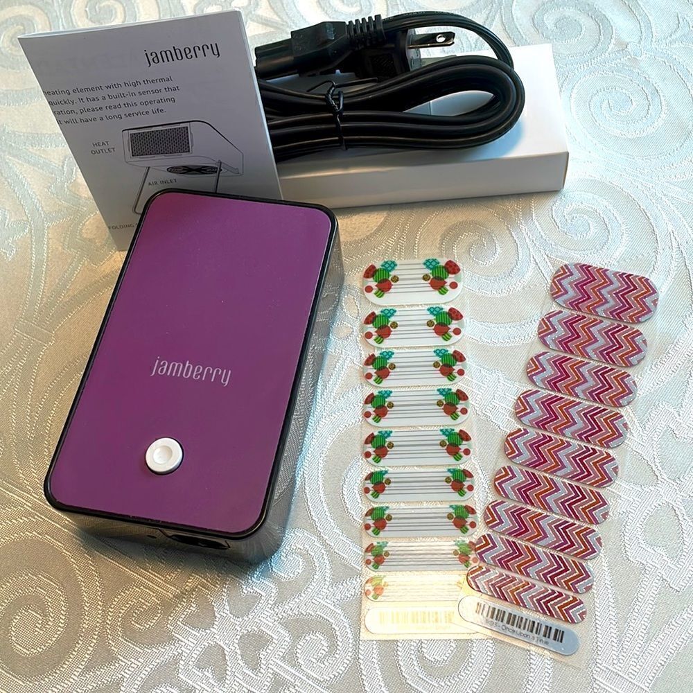 Jamberry NEW mini heater & two half sheets “Season Bright” & “Once Upon a Time”